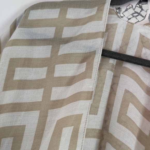 Jessica McClintock Cream and Tan Kimono - Picture 6 of 7